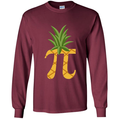 Parody Of Pi Pineapple Funny Pi Day T-shirt Maroon