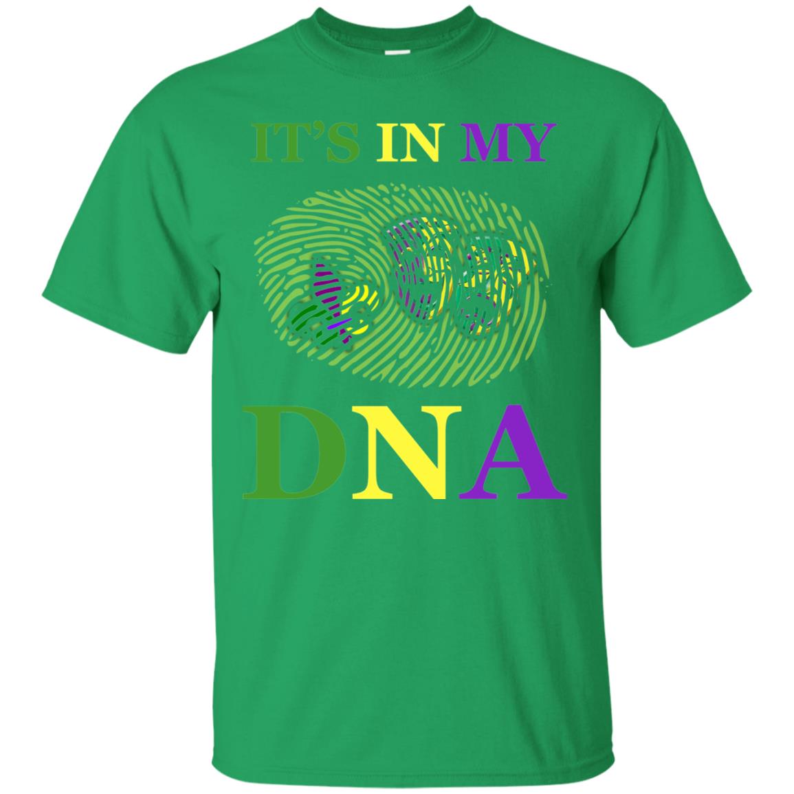 Mardi Gras T-shirt It's In My Dna Irish Green