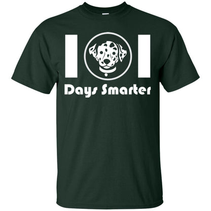 Dog Lovers T-shirt 101 Days Smarter Forest