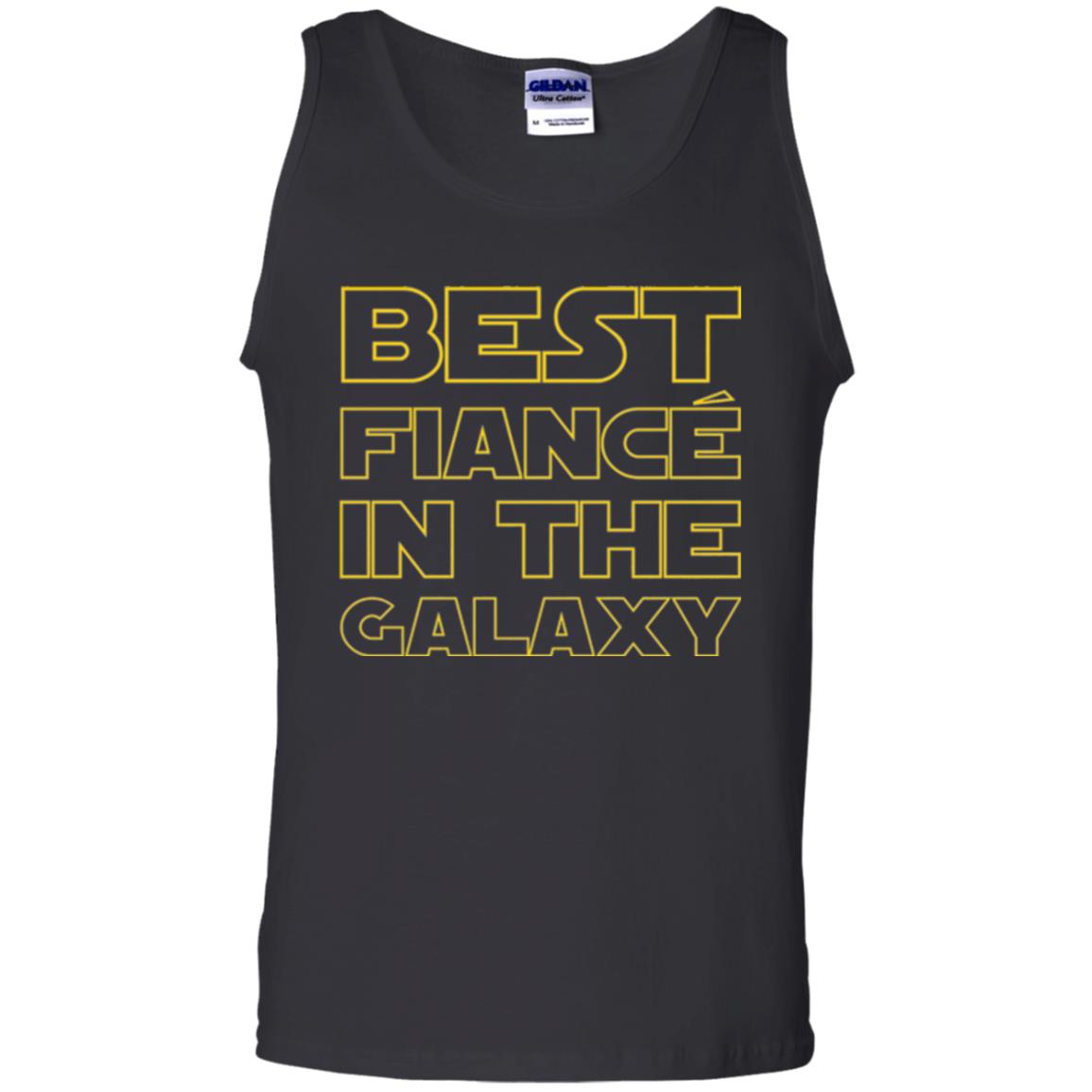Engaged Married Wedding T-shirt Best Fiance In The Galaxy Black