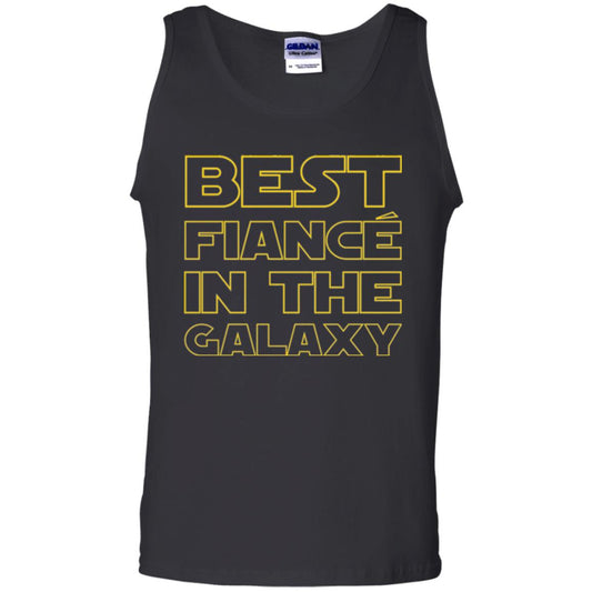 Engaged Married Wedding T-shirt Best Fiance In The Galaxy Black