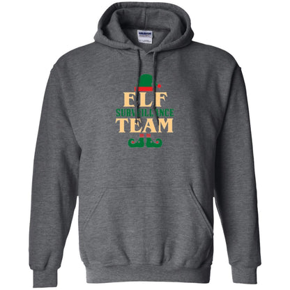 Christmas T-shirt Elf Surveillance Team T-shirt Dark Heather