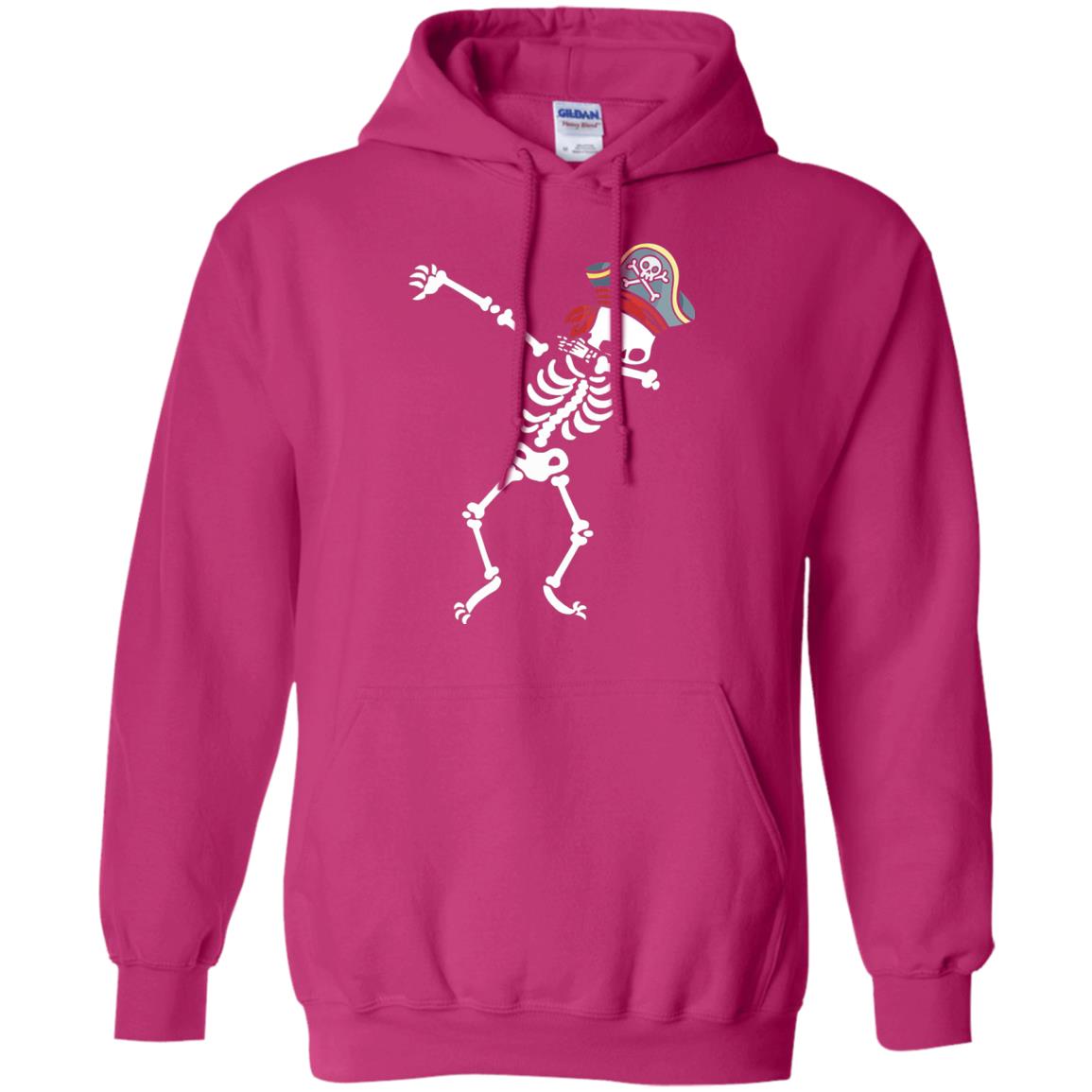 Dabbing Skeleton With Pirates Hat T-shirt Heliconia