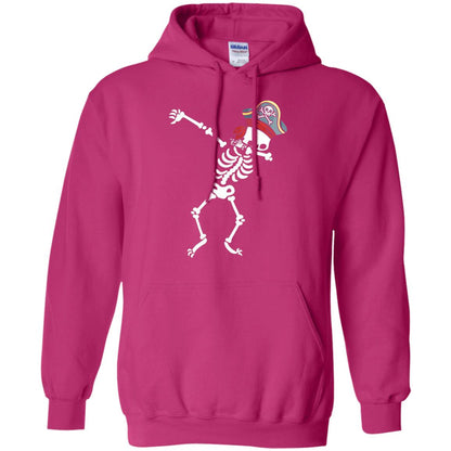 Dabbing Skeleton With Pirates Hat T-shirt Heliconia