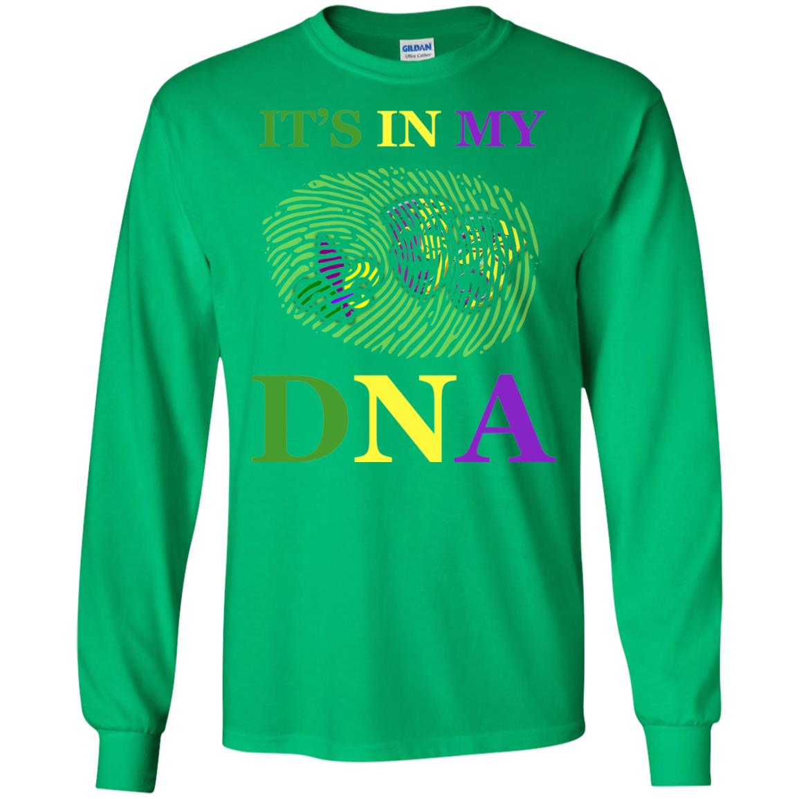Mardi Gras T-shirt It's In My Dna Irish Green