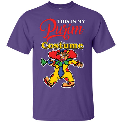 Purim Day T-shirt This Is My Purim Costume Purple