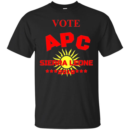 Political Sierra Leone T-shirt Vote Apc Sierra Leone 2018 Black