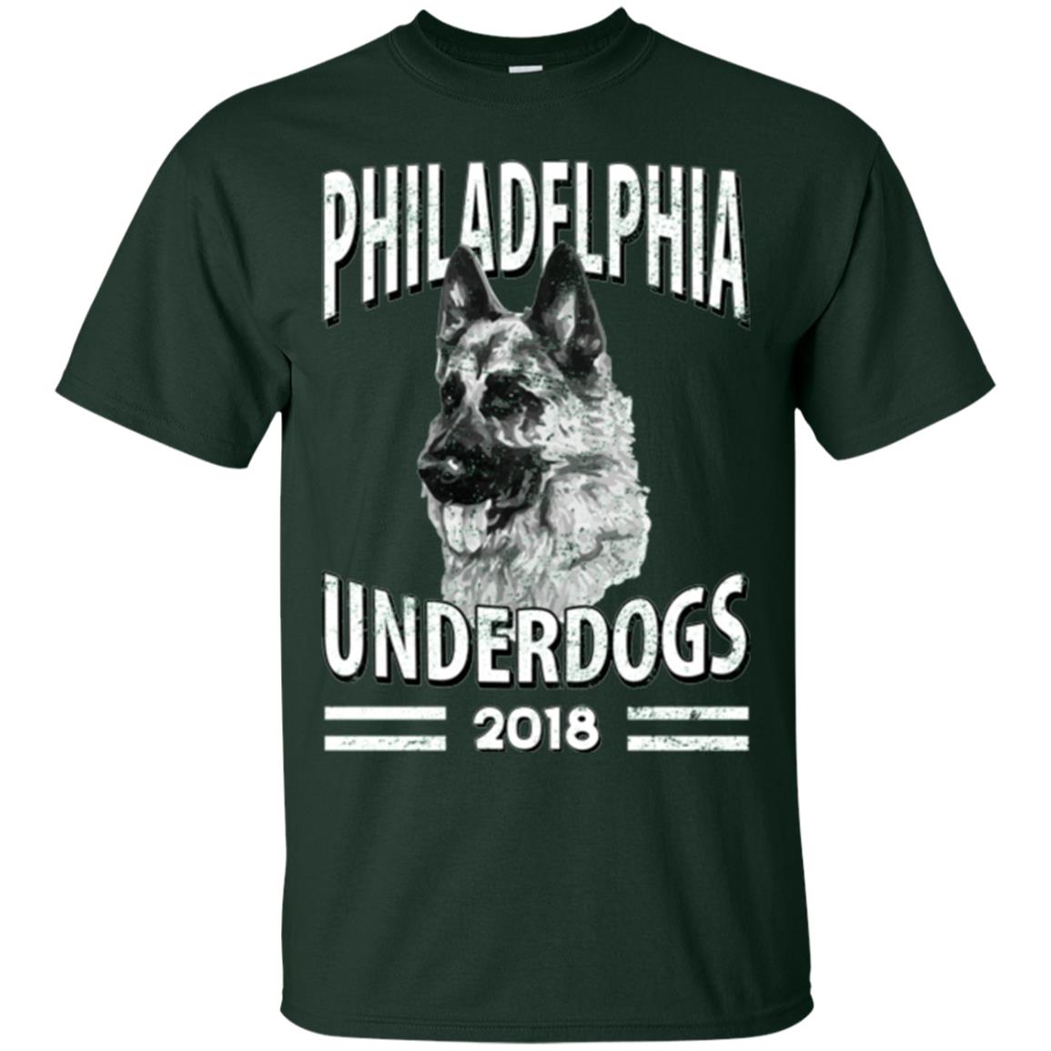 Dog Lover T-shirt Philadelphia Underdogs 2018 T-shirt Forest Green