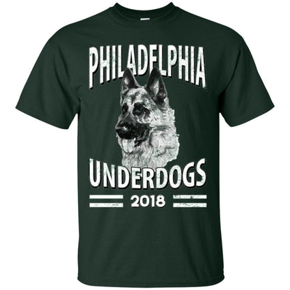 Dog Lover T-shirt Philadelphia Underdogs 2018 T-shirt Forest Green