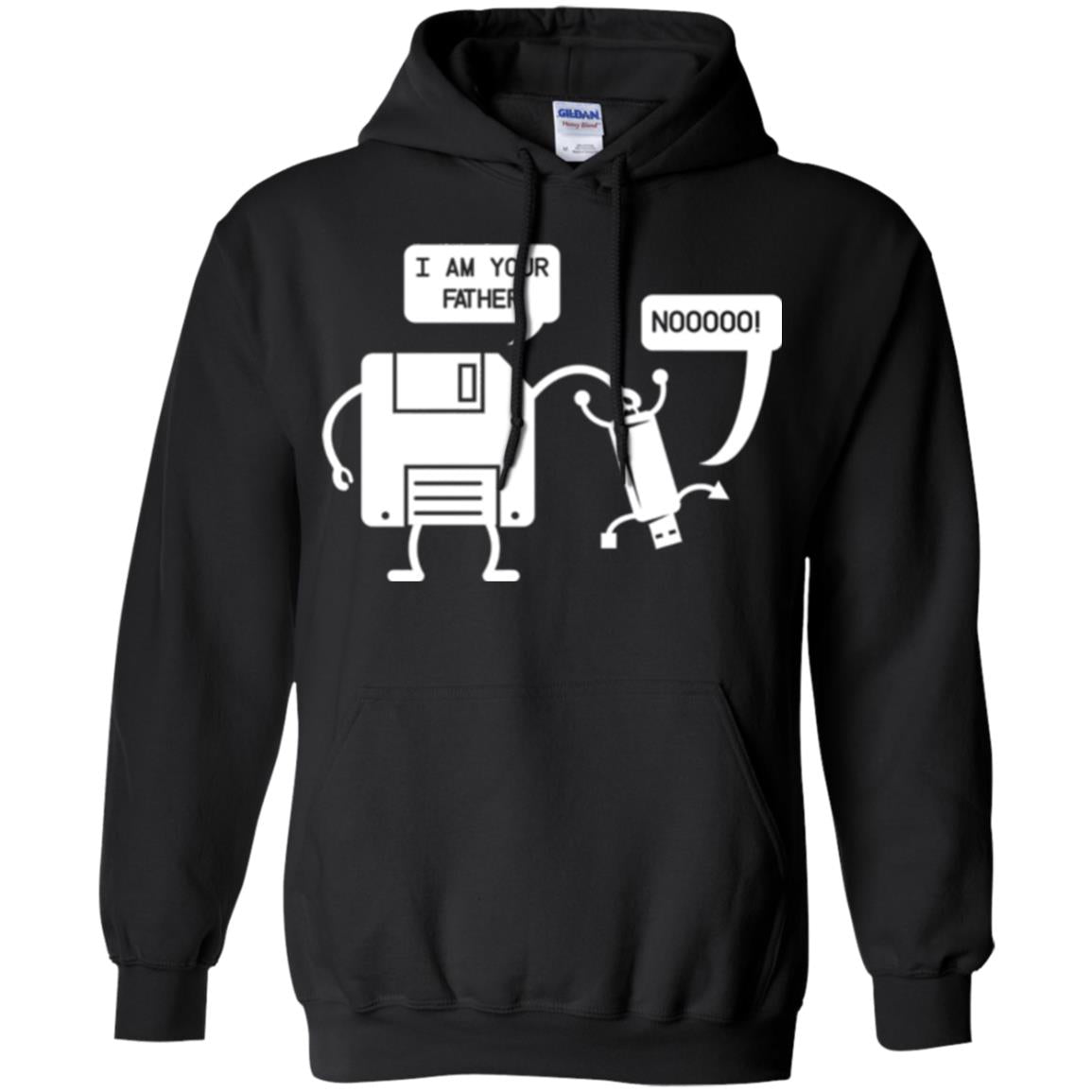 Usb Floppy Disk T-shirt I Am Your Father Black