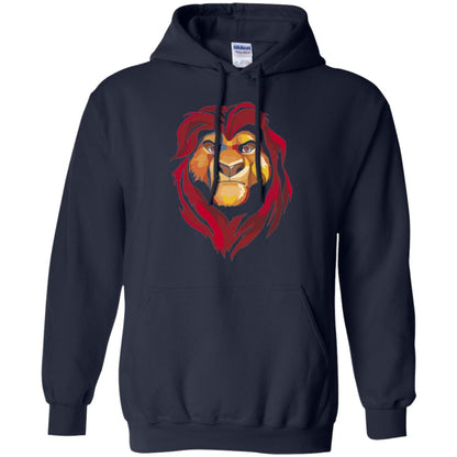 Cartoon Lover T-shirt Lion King Mufasa Geometrics Graphic Navy