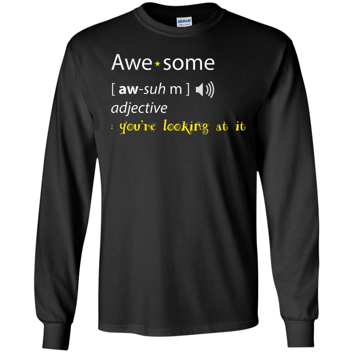 Awesome You_re Looking At It Cool Shirt For Boys Or Girls Black
