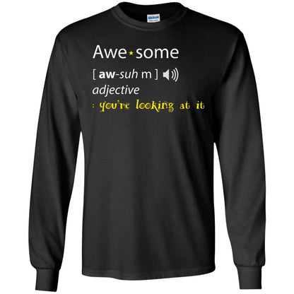 Awesome You_re Looking At It Cool Shirt For Boys Or Girls Black