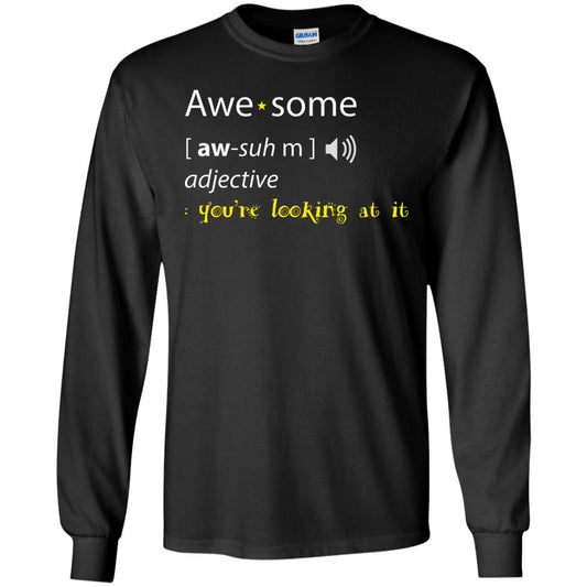 Awesome You_re Looking At It Cool Shirt For Boys Or Girls Black