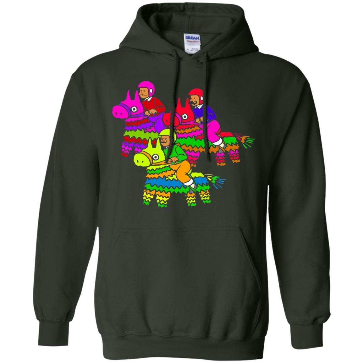 Cinco De Derby Pinata Jockeys Horse Race T-shirt Forest Green