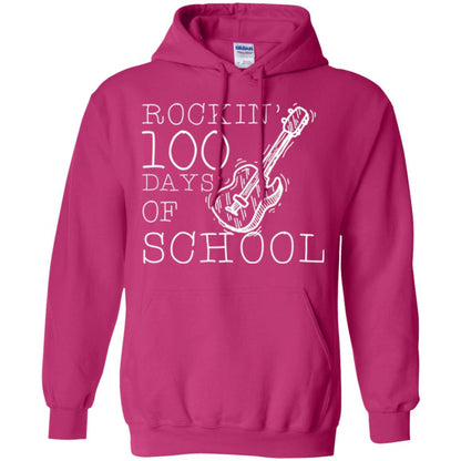 Rockin_ 100 Days Of School Teachers Students T-shirt Heliconia