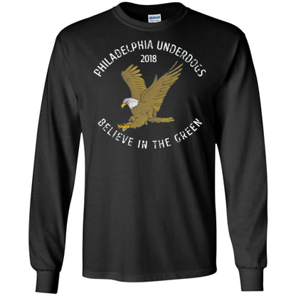 Eagle Lover T-shirt 2018 Philadelphia Underdogs Believe In The Green Black