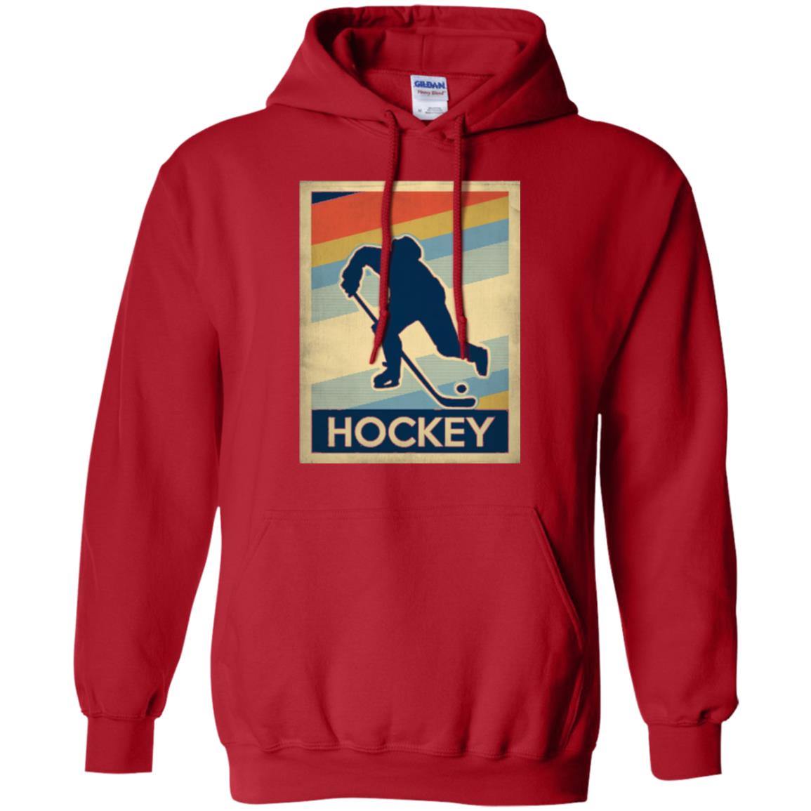 Vintage Hockey T-shirt Red