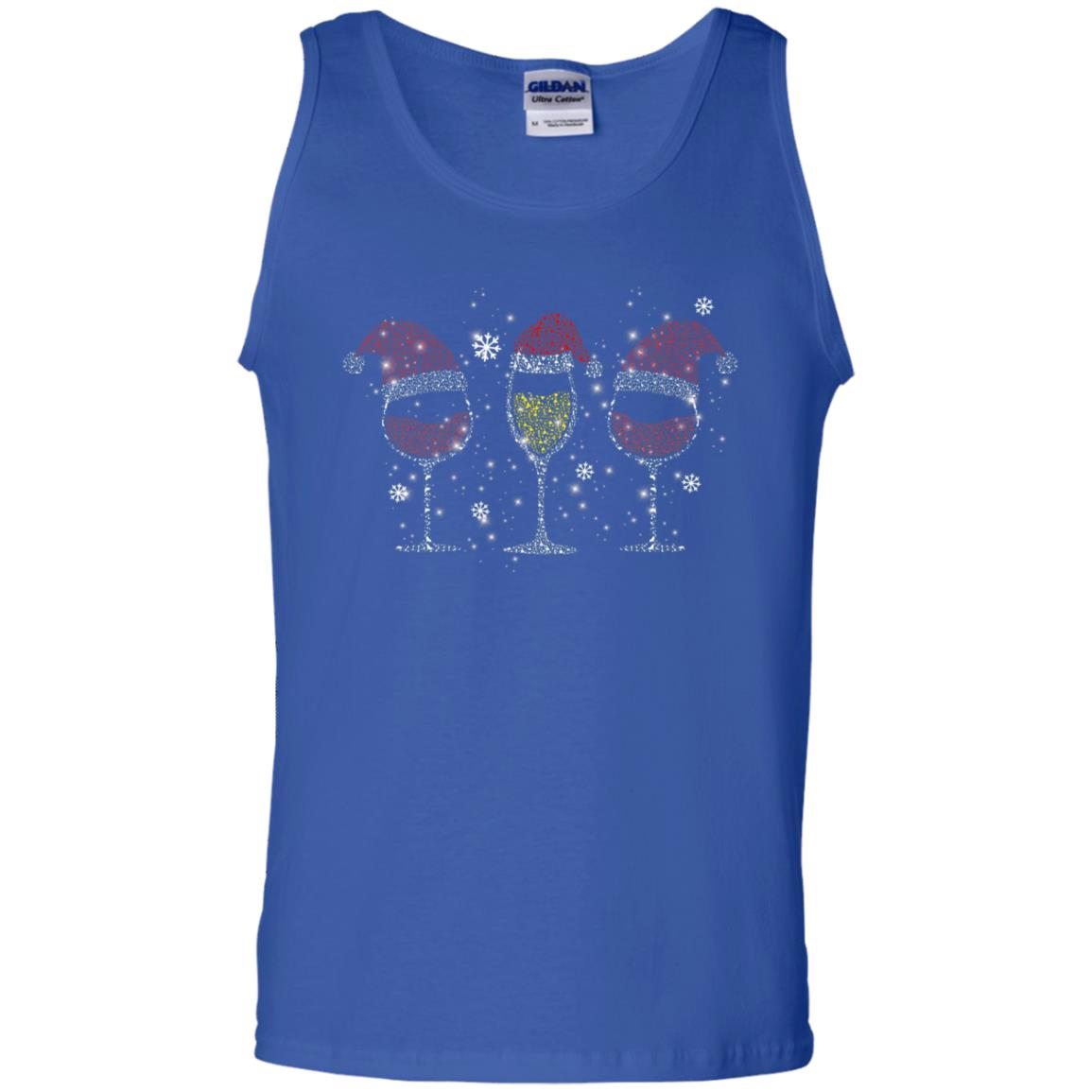 Red Wine And Sparkling Wine Glasses Christmas Gift Drinking Lovers Shirt Royal