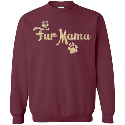 Fur Mama Mommy Love Dog T-shirt Maroon