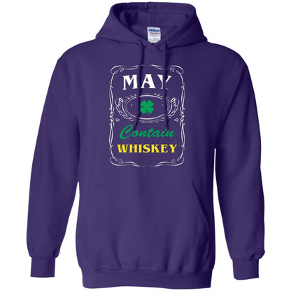 Saint Patrick's Day T-shirt May Contain Whiskey Purple