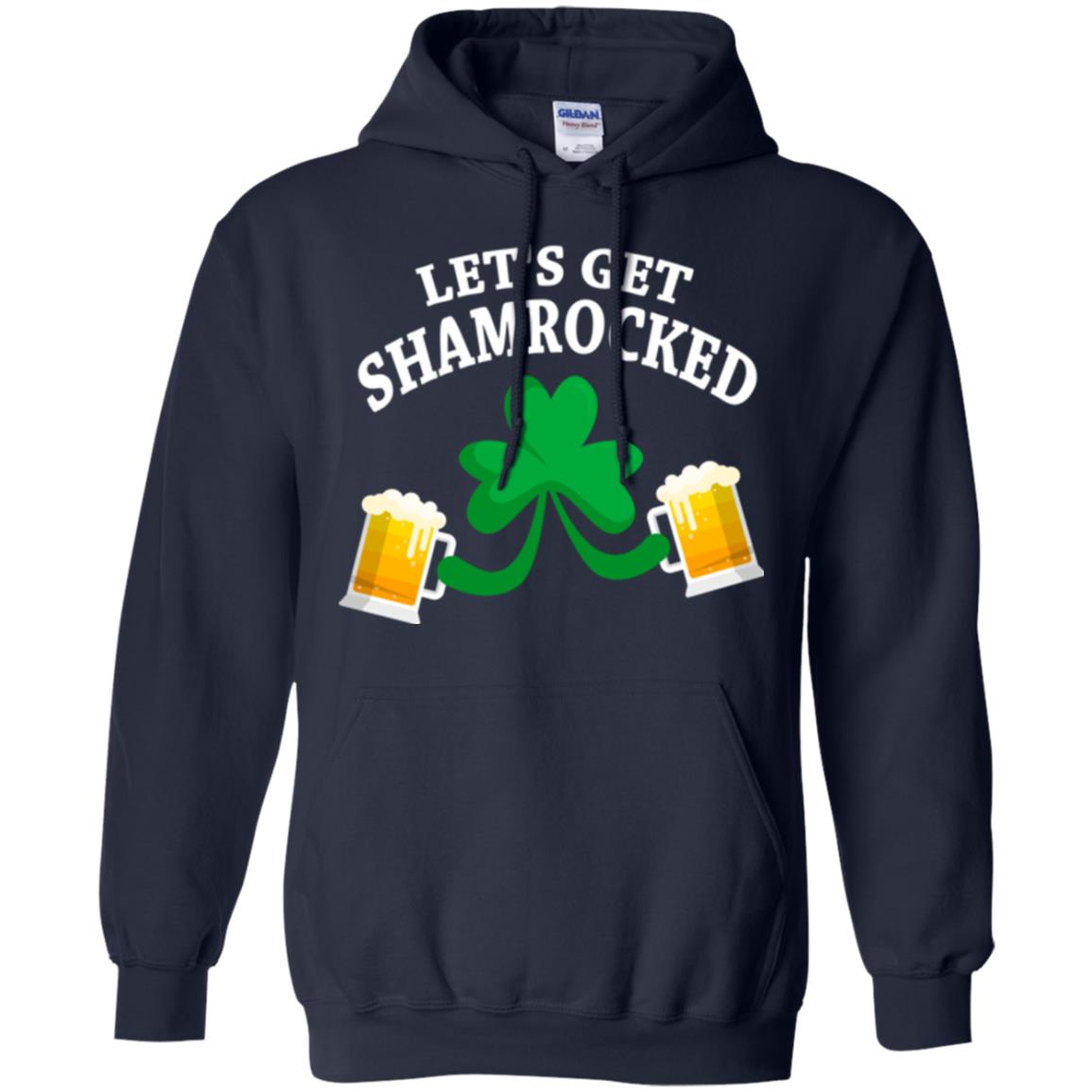 Patrick_s Day T-shirt Let_s Get Shamrocked Navy