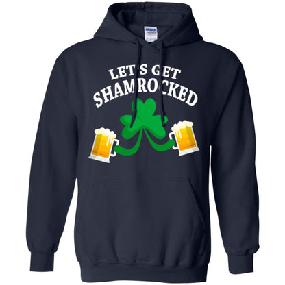 Patrick_s Day T-shirt Let_s Get Shamrocked Navy