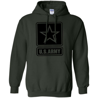 Us Army Black Logo United States Design T-shirt Forest Green