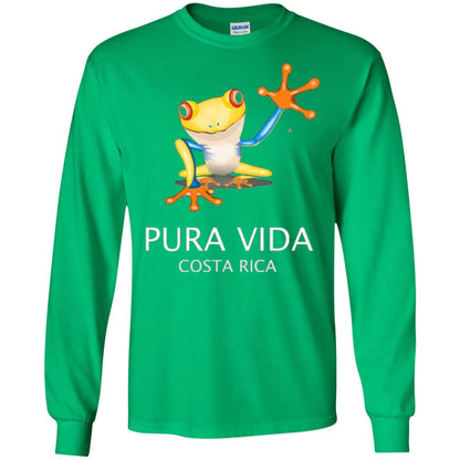 Tree Frog T-shirt Pura Vida Costa Rica T-shirt Irish Green