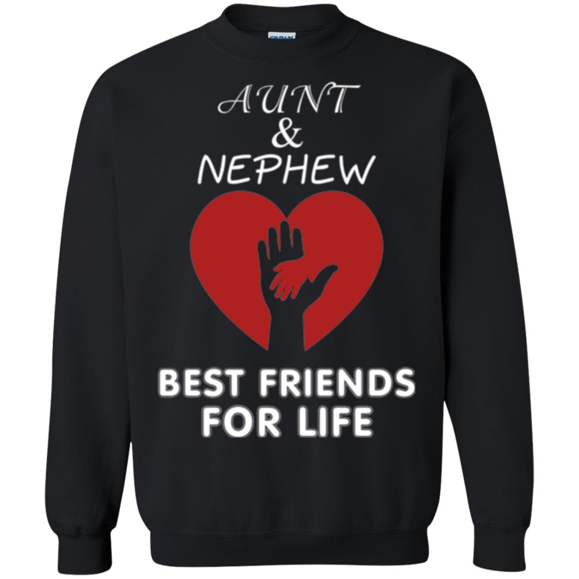 Family T-shirt Aunt And Nephew Best Friends For Life Black