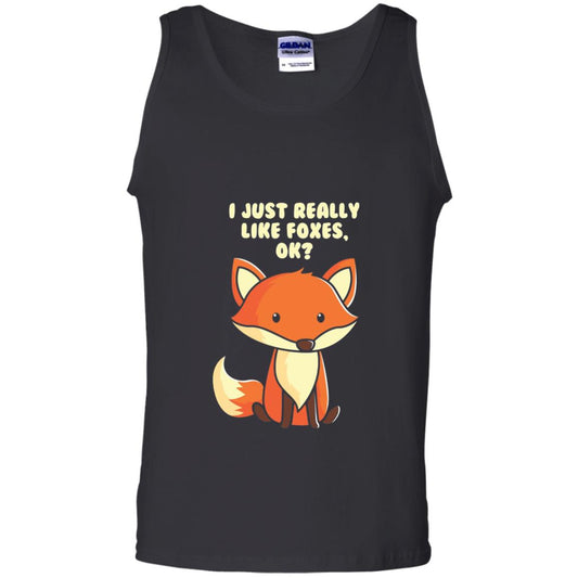 Funny Fox T-shirt I Just Really Like Foxes Ok Black