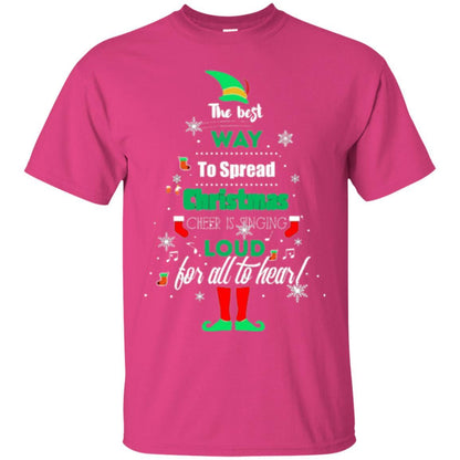 Elf Christmas T-shirt The Best Way To Spread Christmas Cheer Heliconia