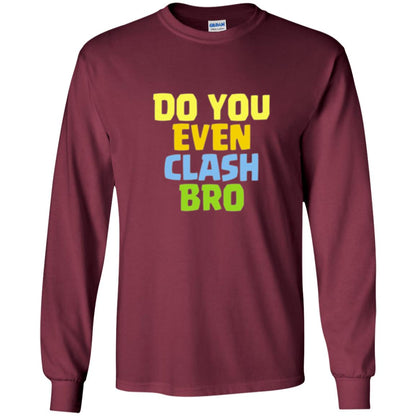 Royal Gamers T-shirt Do You Even Clash Bro Maroon