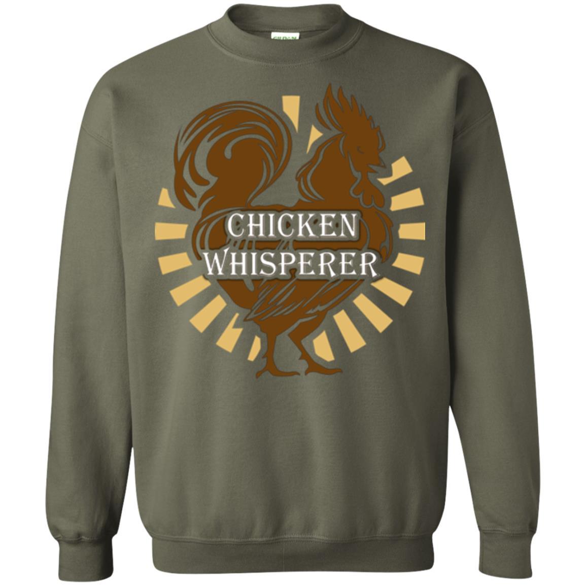 Farmer T-shirt Chicken Whisperer Military Green