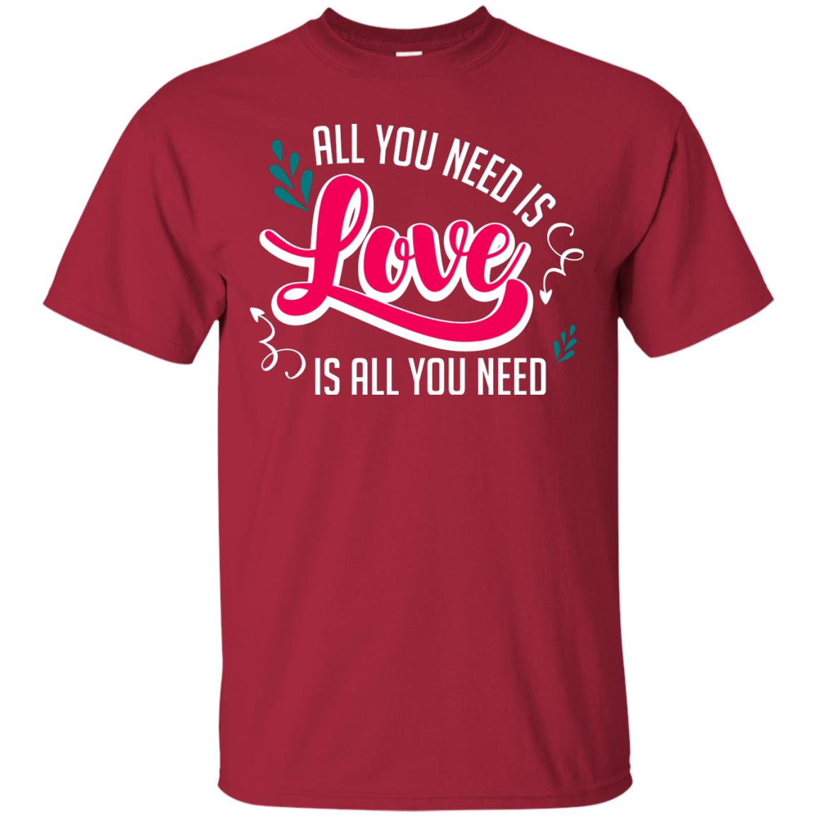 All You Need Is Love T-shirt Cardinal