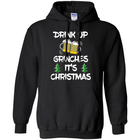 Beer Lovers T-shirt Drink Up Grinches It_s Christmas Black