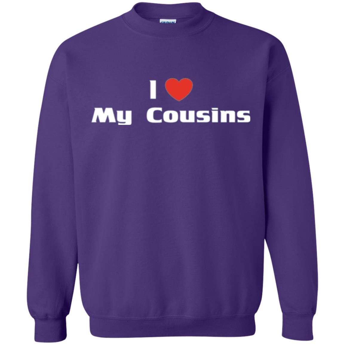 Family T-shirt I Love My Cousins Purple