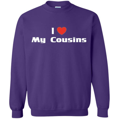 Family T-shirt I Love My Cousins Purple