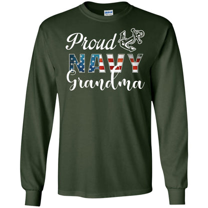 Proud Navy Grandma Military Mama Shirt Forest Green