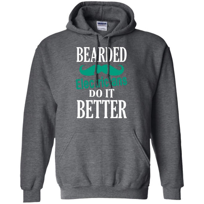 Bearded Electricians Do It Better Best Idea Shirt For Bearded Electricians Dark Heather