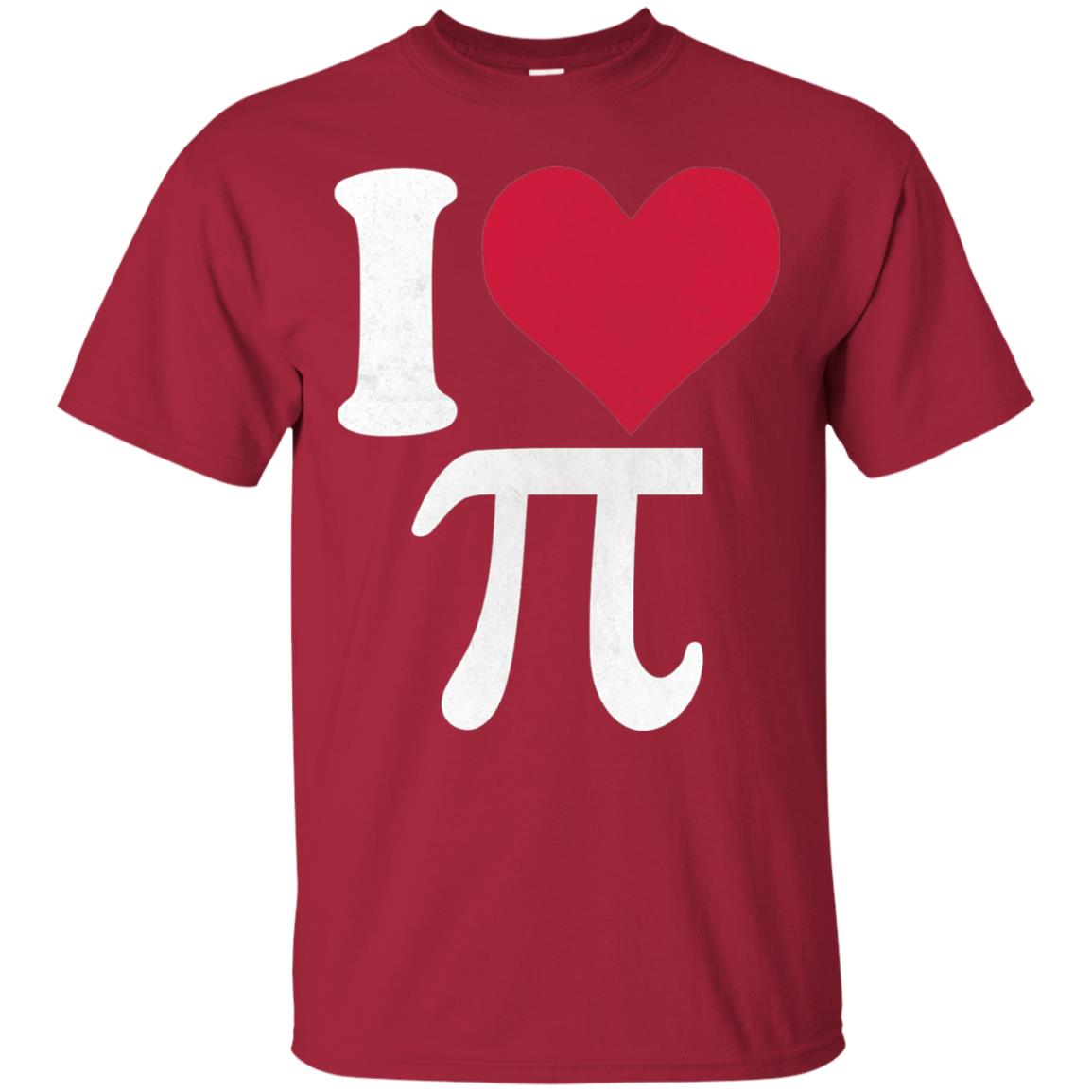 I Love Pi Vintage Retro Pi Day T-shirt Cardinal