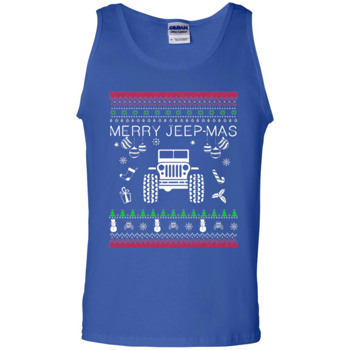 Christmas T-shirt Mery Jeep-mas Jeep Ugly Royal