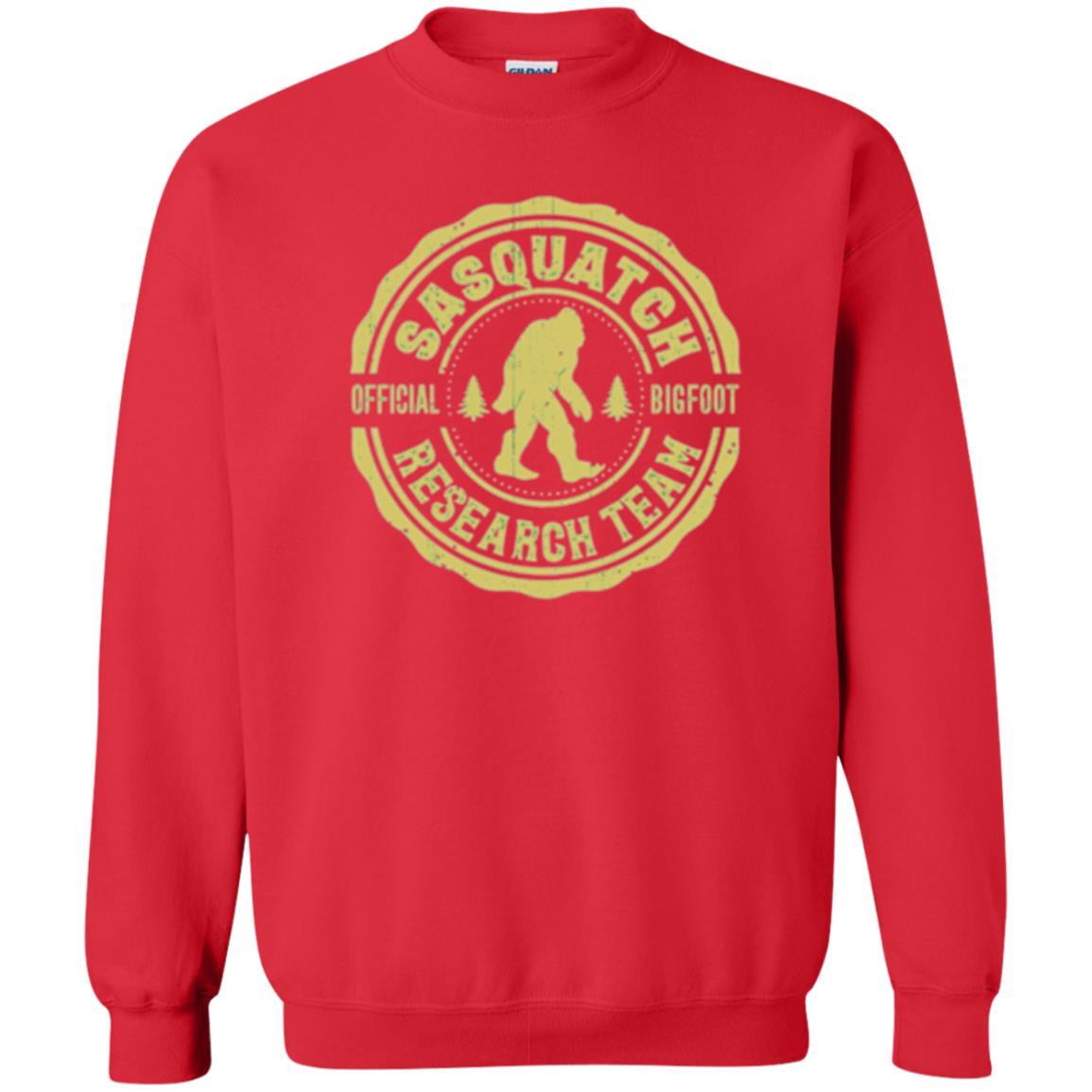 Squatchin Gone T-shirt Finding Sasquatch Bigfoot Research Team Red