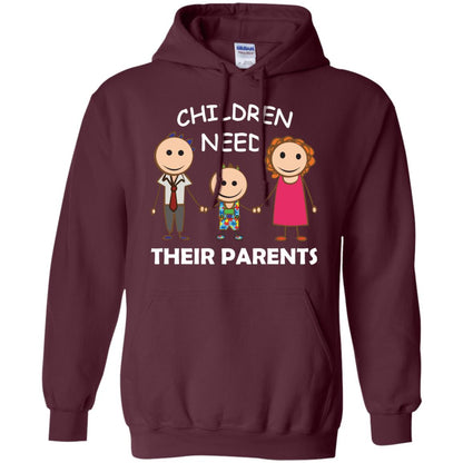 Children Need Their Parents End Separation Family Shirt Maroon
