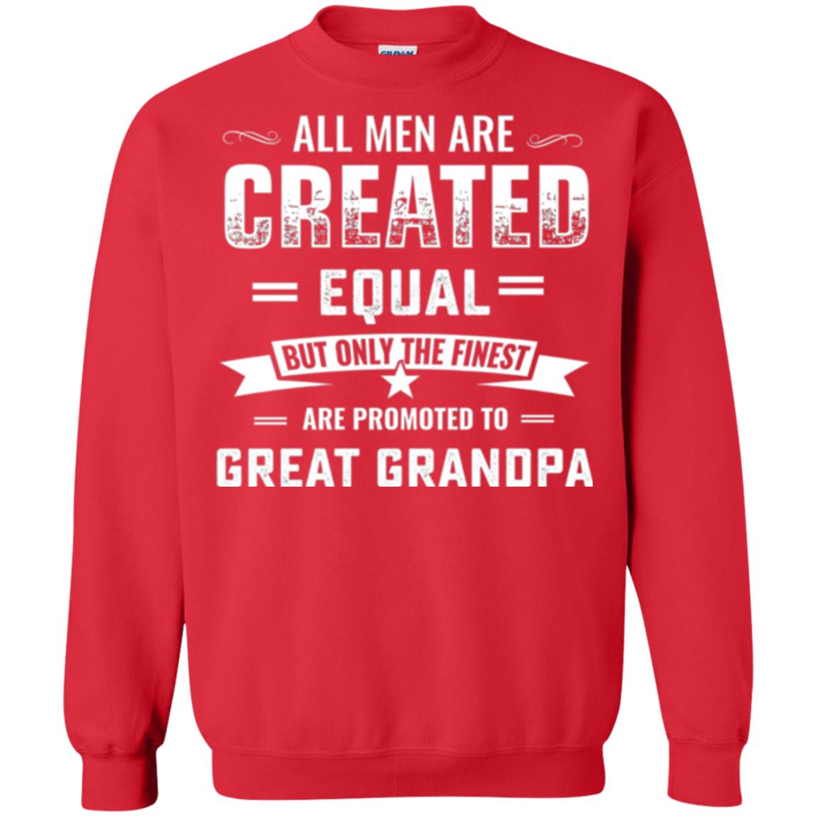 Papa T-shirt All Men Are Created Equal Red