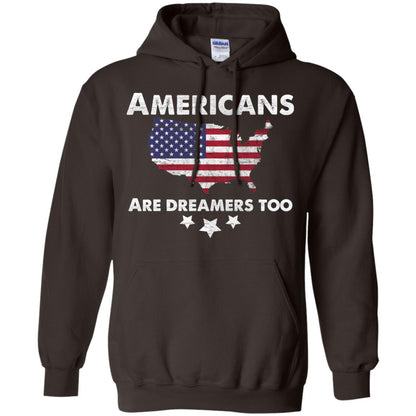 Anti Trump T-shirt Americans Are Dreamers Too Dark Chocolate