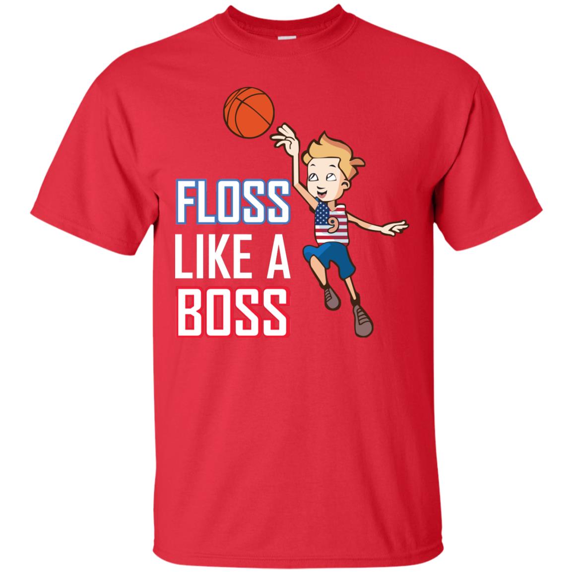 Floss Like A Boss Shirt For Basketball Players Red