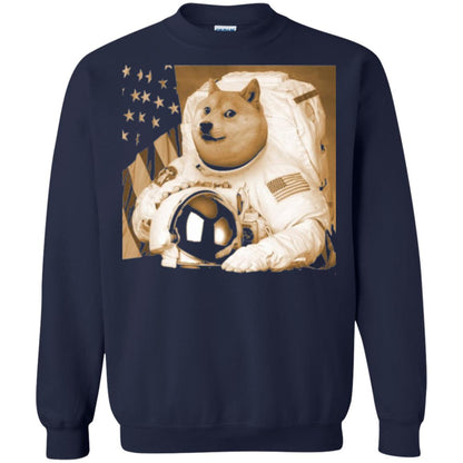 Astronomy T-shirt Dogecoin Moon Astronaut Crypto Navy