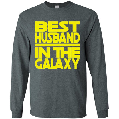 Best Husband In The Galaxy T-shirt Dark Heather