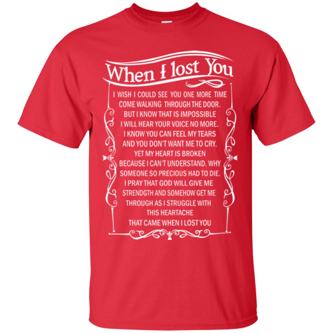 When I Lost You I Wish I Could See You More Time Red